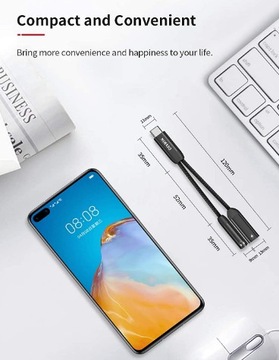 АДАПТЕР USB C JACK 3,5 мм PD USB C 2IN1 NIMASO