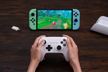 8Bitdo Ultimate Bluetooth-контроллер, белая панель + док-станция, розетка для ПК