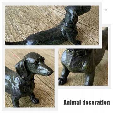 Фигурка собаки из смолы в виде таксы