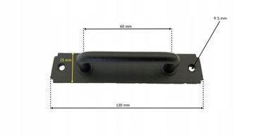 АНТАБА МЕБЕЛЬНАЯ РУЧКА ДВЕРНАЯ РУЧКА ЧЕРНАЯ LOFT