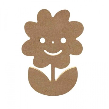 DEKORACJA DREWNIANA FIGURKA MDF - KWIATEK 15cm