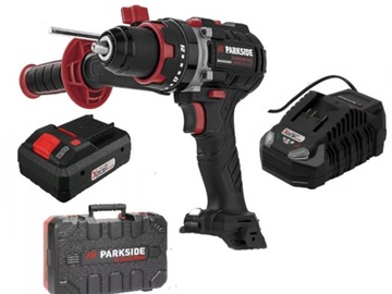 PARKSIDE PERFORMANCE Wiertarko wkrętarka z UDAREM + akumulator 4Ah + ładowa