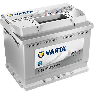 Akumulator Varta Silver Dynamic D15 12V 63Ah 610A