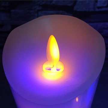 НАБОР ЦВЕТНЫХ ДИСТАНЦИОННЫХ СВЕЧЕЙ RGB LED