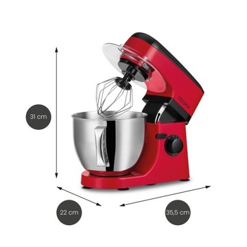 КУХОННЫЙ ПЛАНЕТАРНЫЙ РОБОТ 1800Вт 5л Красный ZEEGMA ИДЕЯ ПОДАРКА