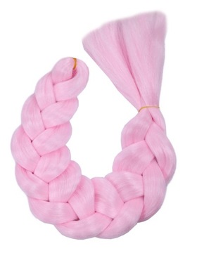 WŁOSY SYNTETYCZNE ŚWIECĄCE W CIEMNOŚCI Różowe DOCZEPIANE WARKOCZYKI PINK