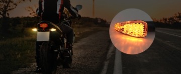 4x СВЕТОДИОДНЫЕ ДИСПЛЕИ С УПРАВЛЕНИЕМ MOTORCYCLE QUAD ATV SKUTER 14 LED 12V M10