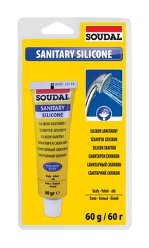 Silikon sanitarny biały Soudal biały 60 ml blister