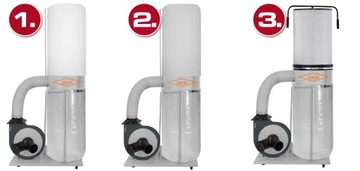 SAWSDARD ЭКСТРАКТОР CORMAK СТРУЖКОСБОРНИК 2530м3/ч 1,5кВт + 5 мешков для мусора