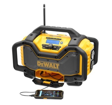 AKUMULATOROWE RADIO BUDOWLANE ŁADOWARKA 2w1 BLUETOOTH DeWALT DCR027