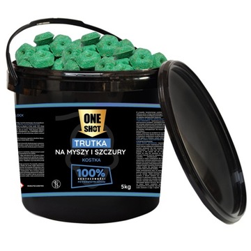 ONE SHOT NA MYSZY I SZCZURY KOSTKA zatruta 5Kg