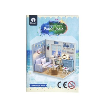 Domek DIY POKÓJ Puzzle 3D LED INSTRUKCJA PL