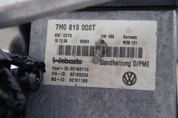 ВЕБАСТО В КОМПЛЕКТЕ VW T5 7H0 2.5 TDI 7H0010398H 7H0819008T