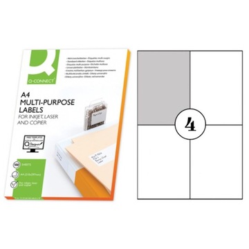 Etykiety Samoprzylepne A4 100 Arkuszy 105x148 (4)