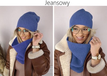 ТЕПЛЫЙ КОМПЛЕКТ, ШАПКА + ЖЕНСКАЯ ЮБКА, ПОЛЬСКИЙ зимний шарф, МОДНЫЕ, НОВЫЕ ЦВЕТА