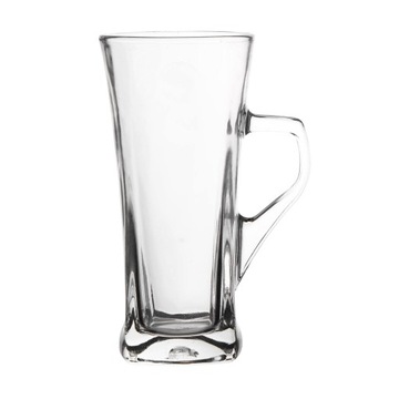 KUBEK WYSOKI Z UCHEM PRZEZROCZYSTY 330ML