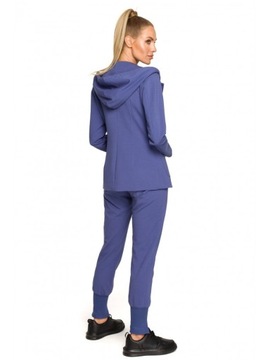 EU S M691 Куртка с капюшоном и завязками - индиго EU