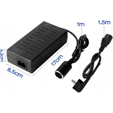 АВТОМОБИЛЬНЫЙ БЛОК ПИТАНИЯ 230В 12В ПРЕОБРАЗОВАТЕЛЬ НАПРЯЖЕНИЯ