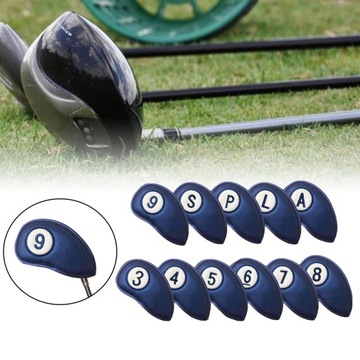 Чехлы на голову клюшки Number для гибрида Fairway Woods Driver, 11 шт., синие