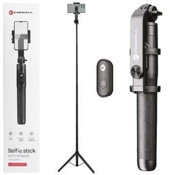 Długi Kijek na Telefon do Zdjęć, Selfie Stick Statyw Tripod 150cm Bluetooth