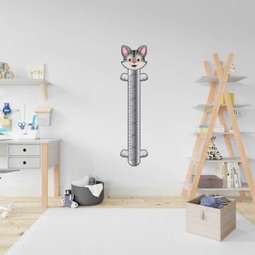 Наклейка на стену с диаграммой роста MERRY CAT1