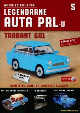 LEGENDARNE AUTA PRL-u nr 5 - TRABANT 601 + model COBI