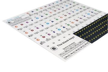 Naklejki Na Pianino Keyboard Dźwięki - Na Klawiaturę