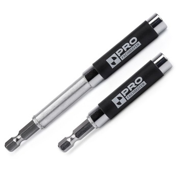 МАГНИТНЫЙ ДЕРЖАТЕЛЬ С НАПРАВЛЯЮЩЕЙ ДЛЯ БИТ, ПЕРЕХОДНИК-УДЛИНИТЕЛЬ 80мм ШЕСТИГРАННИК 1/4