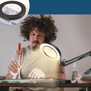 СВЕТОДИОДНАЯ ЛАМПА ЛУПА ЧИСТЕНИЕ/ЧТЕНИЕ/РЕМОНТ+ВИЛКА ЕС