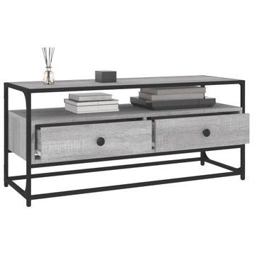 SZAFKA POD TV SZARY DĄB SONOMA 100X35X45CM