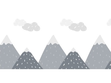 Mata ochronna na biurko góry chmurki skandynawska