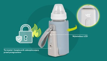 ПОРТАТИВНЫЙ НАГРЕВАТЕЛЬ ДЛЯ БУТЫЛОК LIONELO THERMUP GO PLUS BLUE SKY