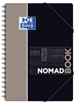 OXFORD STUDENT NOMADBOOK PP B5/80K KRATKA szary