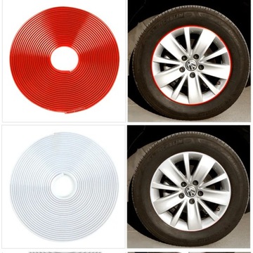 Декоративная полосатая лента для дисков для автомобильных колес для автомобильных цветов 8M