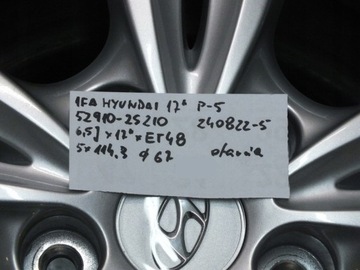 1FA 17 HYUNDAI 5X114,3 ET48 6,5J O67 52910-2S210