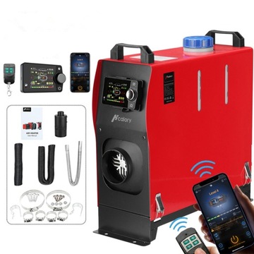 Ogrzewanie Postojowe Nagrzewnica 5-8KW 12/24V Bluetooth Diesel LCD