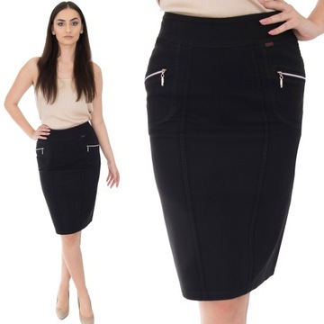 ЮБКА ИЗ ХЛОПКА НА МОЛНИИ (38-52) 4 ЦВЕТА размер 50