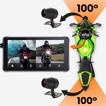Камера для мотоцикла, передняя, ​​задняя, ​​радио, CarPlay, Android Auto ORLLO F83