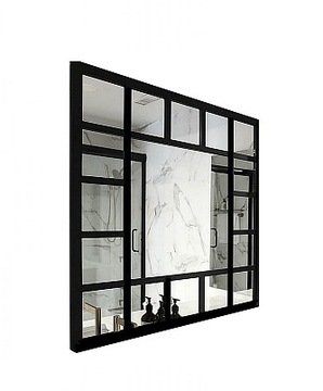FANTASTYCZNE LUSTRO W CZARNEJ RAMIE KLASYCZNY LOOK