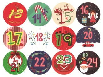 НАБОР «АДВЕНТ-КАЛЕНДАРЬ» своими руками – КОРОБКИ + НАКЛЕЙКИ