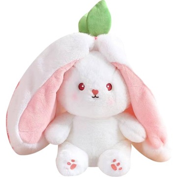 ПЛЮШ-МАСКОТ УШКИ КРОЛИКА КЛУБНИКА 2в1 25 см БОЛЬШОЙ ПЛЮШ КЛУБНИКА