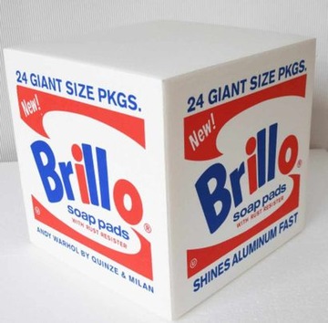 Andy Warhol Brillo duży puf kostka