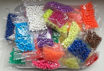 МЕГА набор WATER BEADS XXL 6000+ штук Подарочные УЗОРЫ Шаблоны AQUA WATER KO