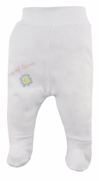 Koala Baby Półśpioch Bawełniany Flower Biały R. 80