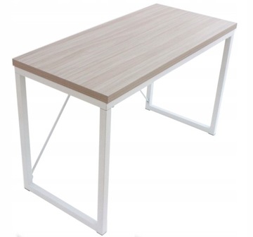 Biurko skandynawskie 120x55 cm BIAŁE-DĄB-SONOMA (outlet)