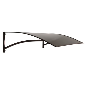 daszek na drzwi Robelit ALUMINIOWY 108x80 brązowy