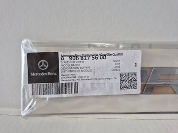 MERCEDES SPRINTER 906 W906 A9068175600 ZNAK ZNAKY NÁPIS NOVÝ OE