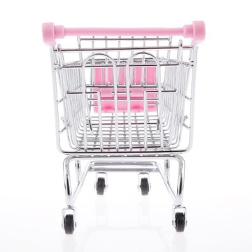 Ручная тележка-толкатель розовая 14,5 x 9,5 x 14 см