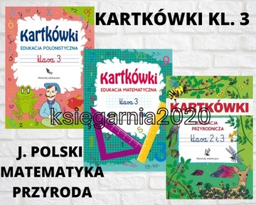Kartkówki mat., polonistyczne, przyrodnicze kl .3