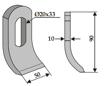 Цеп + скоба DUC-904 Цеповая косилка Ducker